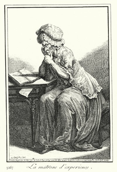 La Matrona Esperta (incisione) da Joseph Franz von (after) Goez