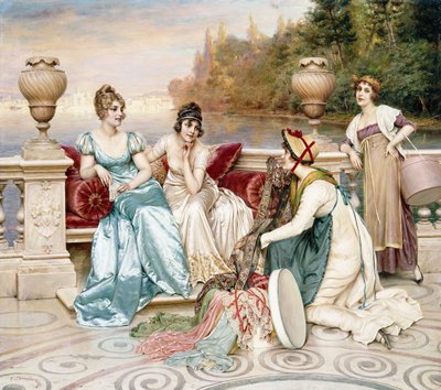 Una selezione di seta e raso da Joseph Frederick Charles Soulacroix