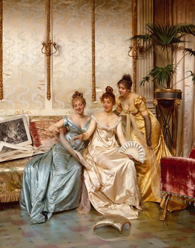 Tre belle intenditrici da Joseph Frederick Charles Soulacroix