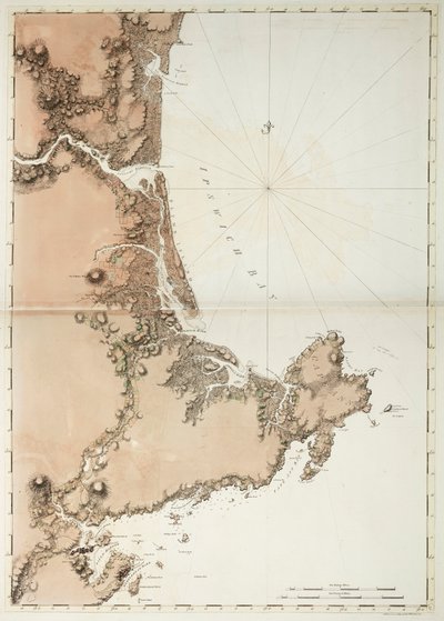 Baia di Ipswich e Capo Ann da Joseph Frederick Wallet DesBarres