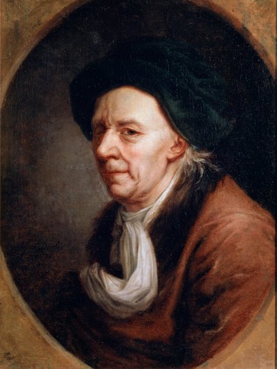Ritratto del matematico Leonhard Euler, 1707-1783, pittura tedesca del XVIII secolo da Joseph Friedrich August Darbes