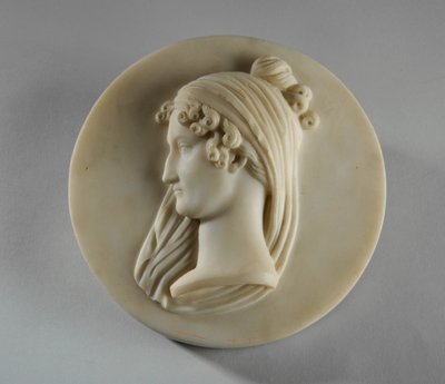 Ritratto medaglione di Mrs Elizabeth Allan da Joseph Gott