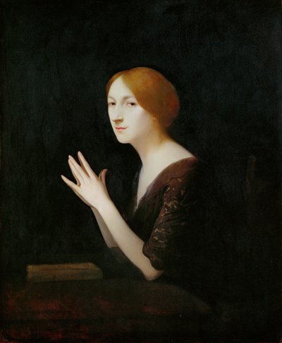 Marguerite Moreno (pittura su legno) da Joseph Granie