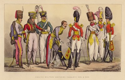 Uniformi militari inglesi (Cavalleria) 1821 e 1822 da Joseph Grego