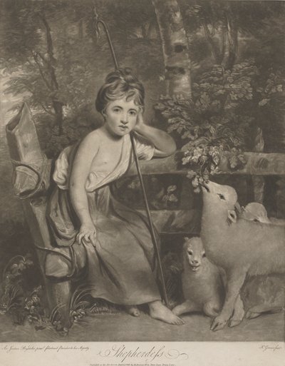 Pastorella (Miss Mary Palmer come la Giovane Pastorella) da Joseph Grozer