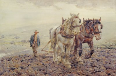 Aratura sui South Downs vicino a Willmington, Sussex da Joseph Harold Swanwick