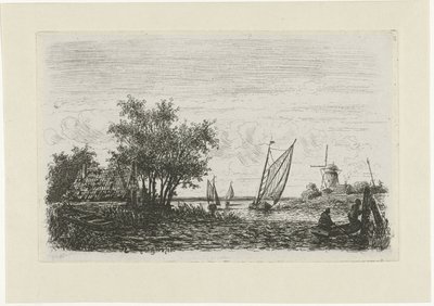 Barche su un lago da Joseph Hartogensis