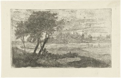 Paesaggio con un aratore da Joseph Hartogensis