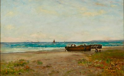 Curando le barche, costa dell