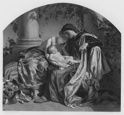 Il primogenito, dal quadro nella Collezione Reale da Joseph Henri François van Lerius