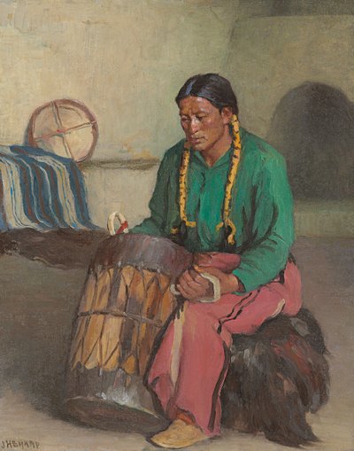 Tamburo cerimoniale di Taos da Joseph Henry Sharp