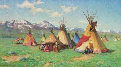 Il teepee della medicina da Joseph Henry Sharp