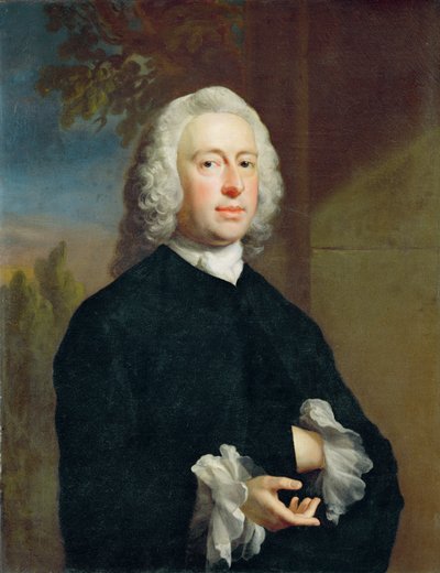 Un uomo sconosciuto in nero, 1735 da Joseph Highmore