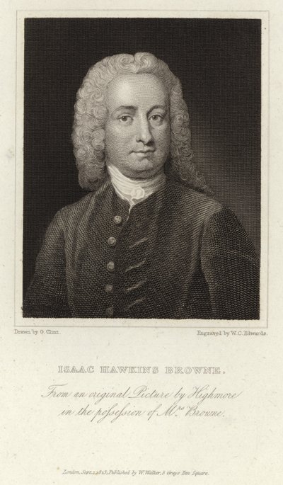 Isaac Hawkins Browne - scrittore e politico inglese (1705 - 1760) da Joseph Highmore