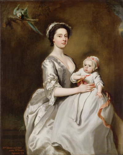 Signora Sharpe e bambino da Joseph Highmore