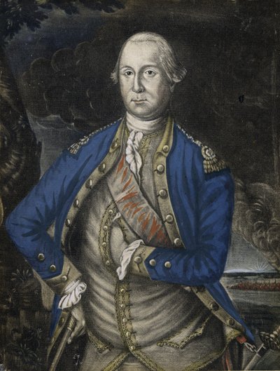 Sua Eccellenza George Washington Esquire, pub. 1776 (incisione colorata a mano) da Joseph Hillier