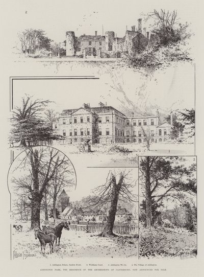 Addington Park, la residenza degli arcivescovi di Canterbury, ora annunciata in vendita da Joseph Holland Tringham