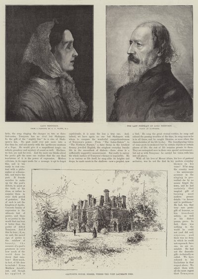 Alfred, Barone Tennyson, Poeta Laureato da Joseph Holland Tringham