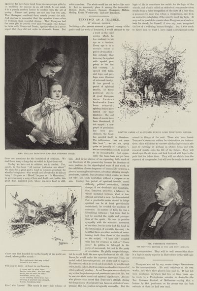 Alfred, Barone Tennyson, Poeta Laureato da Joseph Holland Tringham
