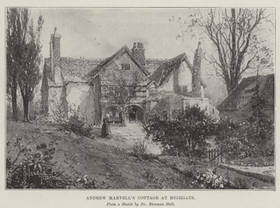 Cottage di Andrew Marvell a Highgate da Joseph Holland Tringham