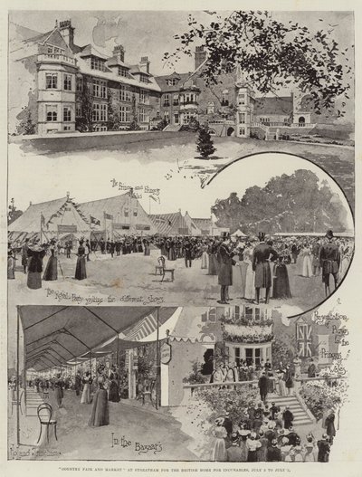 Fiera e Mercato di Campagna a Streatham per la British Home for Incurables, 3 luglio - 5 luglio da Joseph Holland Tringham