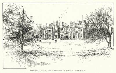 Dalmeny Park, Residenza scozzese di Lord Rosebery da Joseph Holland Tringham