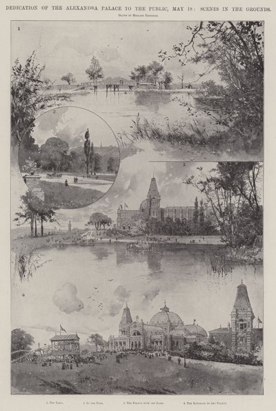 Dedicazione del Palazzo Alexandra al pubblico, 18 maggio, scene nei giardini da Joseph Holland Tringham
