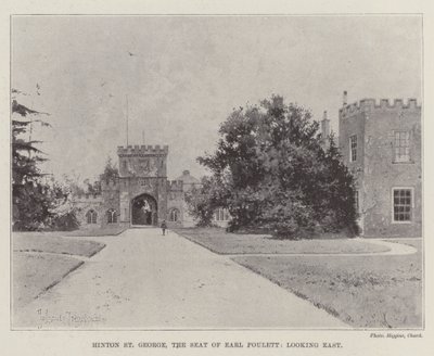 Hinton St George, la residenza del conte Poulett, vista verso est da Joseph Holland Tringham