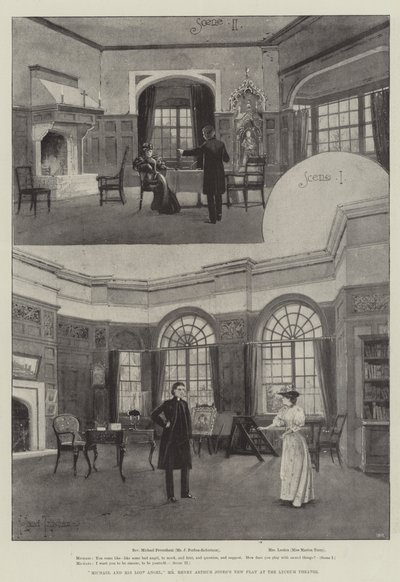 Michael e il suo angelo perduto, la nuova commedia di Mr Henry Arthur Jones al Lyceum Theatre da Joseph Holland Tringham