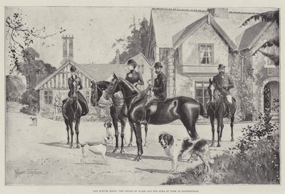 I Nostri Futuri Re, il Principe di Galles e il Duca di York a Sandringham da Joseph Holland Tringham