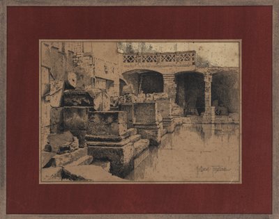 Bagno romano a Bath da Joseph Holland Tringham