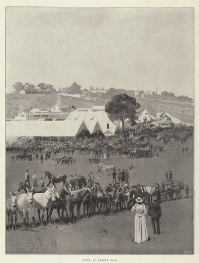 Scena alla Fiera di Barnet da Joseph Holland Tringham