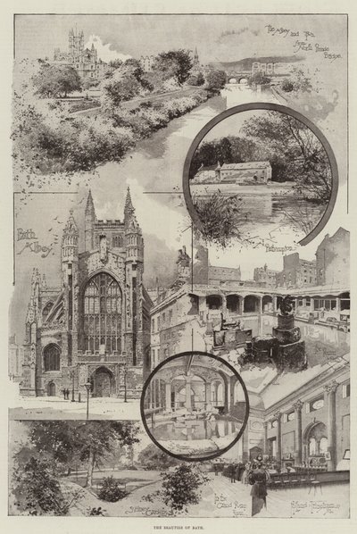 Le bellezze di Bath da Joseph Holland Tringham