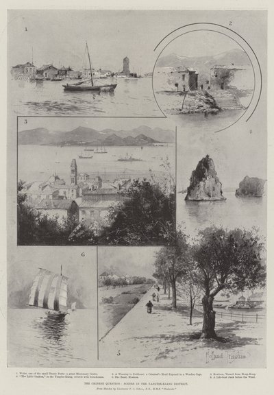 La questione cinese, scene nel distretto di Yangtse-Kiang da Joseph Holland Tringham