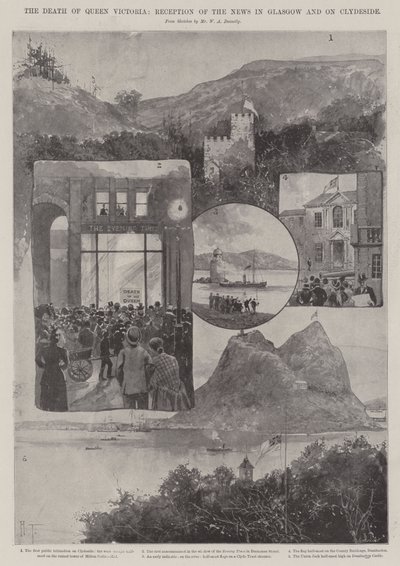 La morte della regina Vittoria, ricezione della notizia a Glasgow e sul Clydeside da Joseph Holland Tringham