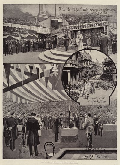 Il Duca e la Duchessa di York a Birmingham da Joseph Holland Tringham