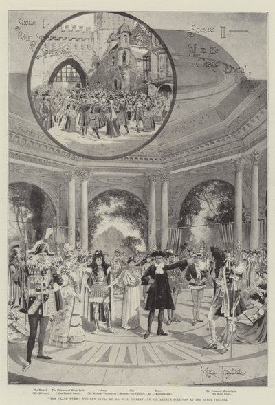 Il Granduca, la nuova opera di Mr W S Gilbert e Sir Arthur Sullivan al Savoy Theatre da Joseph Holland Tringham