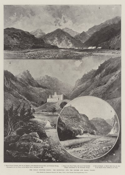 La rivolta della frontiera indiana, la spedizione nella valle del Khyber e Bazar da Joseph Holland Tringham