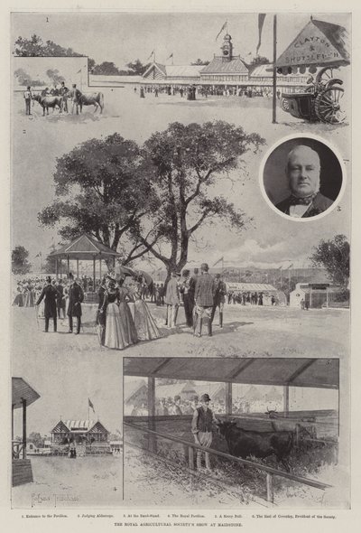 Mostra della Royal Agricultural Society a Maidstone da Joseph Holland Tringham