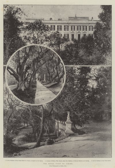 La visita reale a Cimiez da Joseph Holland Tringham