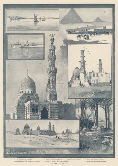 Vedute in Egitto da Joseph Holland Tringham