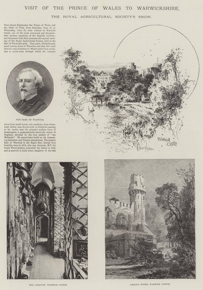 Visita del Principe di Galles nel Warwickshire da Joseph Holland Tringham