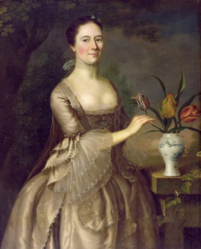 Ritratto di una donna (chiamata Mrs Davenport) c.1762 da Joseph Jonathan Blackburn