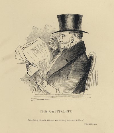 Kenny Meadows: Il capitalista (incisione) da Joseph Kenny (after) Meadows