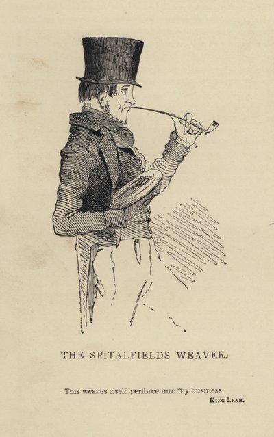 Kenny Meadows: Il Tessitore di Spitalfields da Joseph Kenny (after) Meadows