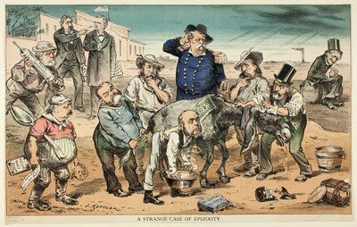 Uno strano caso di epizoozia, da Puck da Joseph Keppler