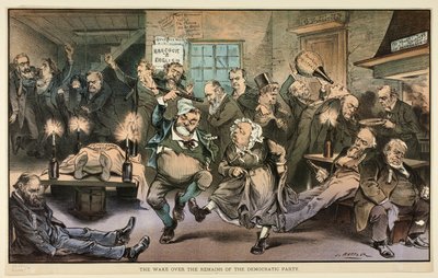 Il risveglio dei resti del Partito Democratico, di Puck da Joseph Keppler