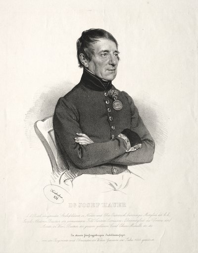 Ritratto del Dr. Joseph Hauer da Joseph Kriehuber