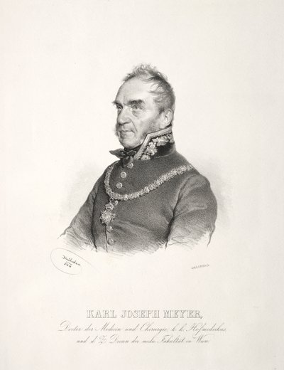 Ritratto del Dr. Karl Joseph Meyer da Joseph Kriehuber