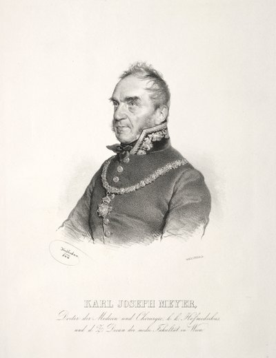 Ritratto del Dr. Karl Joseph Meyer da Joseph Kriehuber